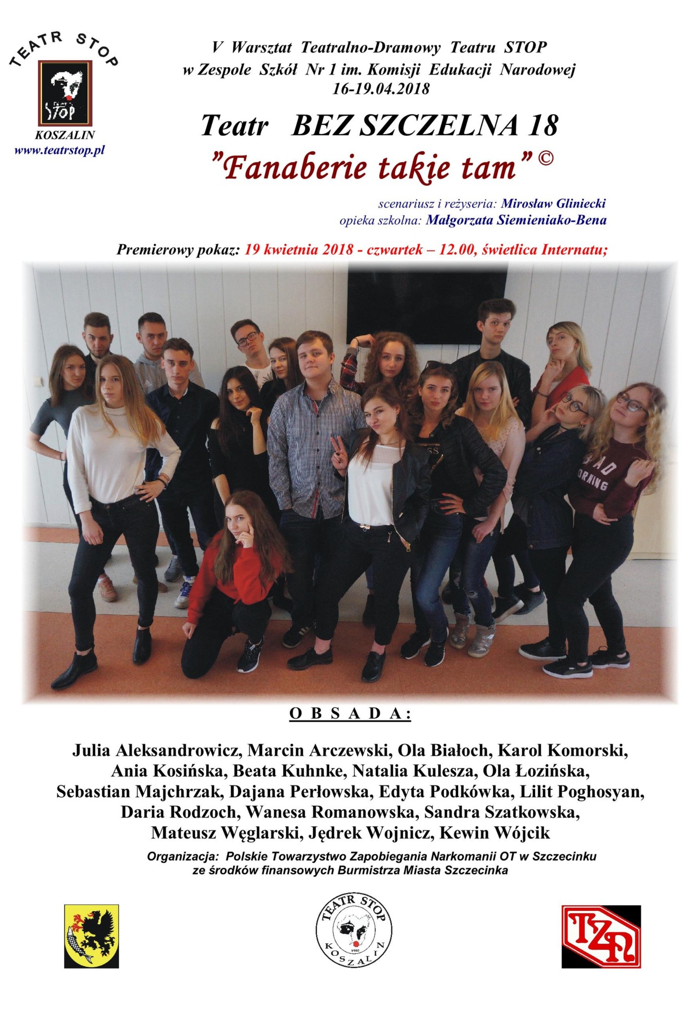 Grupa BEZ SZCZELNA 18 ZS 1 Szczecinek'2018